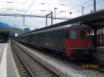 Dt 50 85 92-33 927 mit Ersatzzug nach Basel SBB im Bahnhof Chur, 10.07.2010. Smtliche Dt wurden per Fahrplanwechsel 2010 ausrangiert.