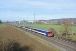 Auch am 06.02.2016 verkehrte wieder ein 40 Achsel EWI Pendel zweimal zwischen Zrich HB und Konstanz.