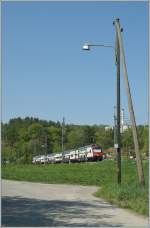 Eine Spielerei mit der alten Lampe und dem modernen Zug.