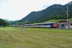 SBB Pfadi Extrazug Basel-Zweisimmen: Auf der BLS Strecke im Simmental verkehrte heute wieder einmal ein SBB Extrazug.