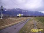 IGE-Bahntouristik Extrazug 33031 bei Buchs SG. ER 20-009 fhrt den Zug von Hersbruck nach Chur.
01.03.08