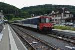 BDt EWII 50 85 82-33 928-1 mit seinem EWI/II Pendel als Dienstextrazug in Lufelingen, 09.07.2014. 