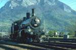 Die einzige erhaltene SBB Dampflok B 3/4 Nr.1367 SLM 1916,hier beim rangieren in Sargans/SG.