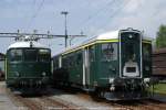 SBB Historic Re 4/4 I 10044 neben dem ABt 1715 im Depot-Areal am 2ten Festtag.
08.05.10