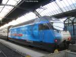 Re 460 020-1 ''ide suisse'' mit IC-Dosto in Zrich HB am 8.9.07