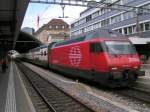 Lok 460 040-9 im Bahnhof von Sankt Gallen am 21.08.06.