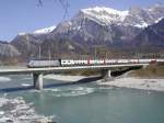 SBB,Intercity Basel Chur bei Bad Ragaz am 29.03.02