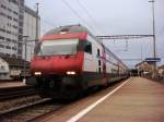 IC 2000 als IR nach Bern beim Halt in Herzogenbuchsee am 28.02.2008