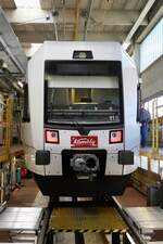 Die Frontansicht des RABe 535 115  Trubschachen II  am 17.5.25 in Oberburg.