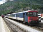 EW I/II Pendel mit einem 3-teiligem NPZ Modul (2 B EWI NPZ und BDt EW I NPZ) bereit zur Abfahrt als Leermaterialzug nach Domodossola, Brig, 21.05.2011.