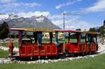 RiT - Tramzug von Riffelalp nach Riffelalp Resort am 29.06.2007 in der Wendeschleife mit Ba 2/2 1 + Ba 2/2 2.