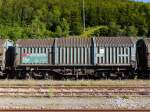 SBB - Güterwagen Typ Shimmns 31 85 477 7 510-2 in Vallorbe am 17.08.2014