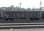 Gterwagen des Typ Eaos 31 85 532 1 276-8 Abgestellt im SBB Gterbahnhof von Biel - Bienne am 05.11.2006