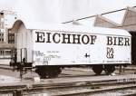 SBB - Güterwagen  21 85 022 0 120-3 im Areal des IW Biel ..