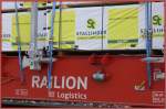 SBB Cargo wickelt den Gterverkehr mit der Sgerei Stallinger ab, aber auch Wagen von Railion finden selbstverstndlich den Weg ins Werk.(27.10.2007)