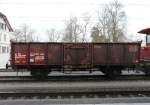 SBb Cargo - Gterwagen  Es 21 85 519 5 377-9 im Bahnhof von Frauenfeld am 04.01.2008