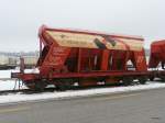 HOLCIM / SBB - Gterwagen vom Typ  Fall 84 85 657 7 526-1 abgestellt in Luterbach/SO am 10.02.2013