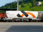 SBB - Gterwagen Uacns 33 85 932 6 015-9 im Bahnhof von Herisau am 08.09.2008