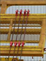 Befestigungsvorrichtung fr schrg gestellte Weichen.