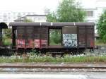 SBB - Dienstwagen X 10 85 940 0 002-9 abgestellt in La Chaux de Fonds am 01.08.2008