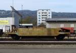 SBB Dienstwagen Schotterwagen ..Xs 40 85 957 2 408-4 im Gterbahnhof von Biel/Bienne am 05.11.2006