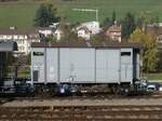 Der SBB-K2 34159 (Baujahr 1908) des Club Salon Bleu am 28. Oktober 2007 abgestellt hinter dem Depot in Huttwil.