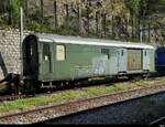 Ex Schweizer Post - Postwagen  50 85 00-33 602-1 abgestellt im Bahnhof von Vallorbe am 21.06.2026