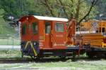 MGB exBVZ - Tm 2/2 2922 am 21.05.1997 in Ackersand - Diesel-Traktor mit Kran 15Kn - Baujahr 1959 - RACO1548/Deutz - 66 KW - Gewicht 10,20t - Ladegewicht 0,80t - L�P 5,06m - zul�ssige Geschwindigkeit