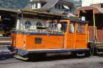 MGB exBVZ - Xmh 1/2 2962 am 23.05.1997 in Visp - Fahrleitungsdraisine - Baujahr 1981, 1982 in Betrieb - Steck/Deutz - 66 KW - Gewicht 4,80t/a2,60t - Ladegewicht 0,80t - L�P 5,06m - zul�ssige