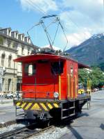 FO - Te 2/2 4926 am 20.05.1993 in BRIG - elektrischer RANGIERTRAKTOR fr Bahnhof Brig - Baujahr 1946 - SLM3934/SAAS - 95 KW - Gewicht 12,70t - Zuladung 2,60t - LP 6,05m - zulssige Geschwindigkeit 30