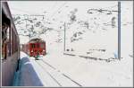 F�r Oktober liegt schon �usserst viel Schnee auf dem Oberalppass.