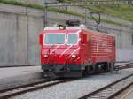 HGe 4/4 107 rangiert in Zermatt. 06.08.07