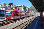 Matterhorn Gotthardbahn ABDeh 4/8 Wagen 2011 am 09.07.26 in Brig 