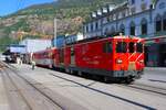 Matterhorn Gotthardbahn FO Deh 4/4 II Gep�cktriebwagen 91 am 09.07.26 in Brig 
