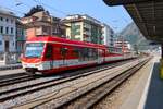 Matterhorn Gotthardbahn ABDeh 4/8 Wagen 2011 am 09.07.26 in Brig 