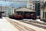 Bahnhof und BW der BVZ in Visp Juni 1994