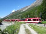 Elektrotriebwagen BDSeh 4/8 2051 und BDSeh 4/8 2052 zwischen Tsch und Zermatt (Zermatt-Shuttle) - 16/06/2013