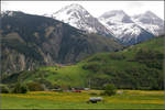 Durchs Vorderrheintal -

Frühlingslandschaft im Vorderrheintal bei Segnas. Unauffällig ohne die Landschaft zu stören fährt der Glacier-Express in Richtung Andermatt seinen Weg. Auf dem Hügel links der Bildmitte die Ortschaft Mompé Medel.

16.05.2008 (M) 