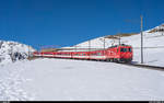 MGB HGe 4/4 II mit Regio Disentis - Andermatt am 23. März 2019 unterhalb Nätschen.