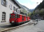 Deh 4/4' 53 ''Urseren'' am 13.5.2012 in G�schenen mit dem Regio 551 nach Visp.
