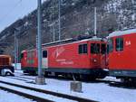 MGB Deh 4/4 II 93  Oberwald  die am 4.1.21 beim Glisergrund abgestellt ist.
