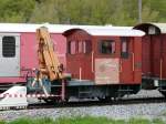 MGB - Tag der offenen Tr in der Depot/Werksttte im Glisergrund -Ausstellungsstck Disellok Tm 2/2 2922 am 27.04.2013