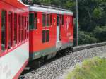 Matterhorn Gotthard Bahn nach Oberwald am 13.8.2007 bei Fiesch