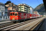 MGB - Deh 4/4 94 mit Regio im Bahnhof Brig am 29.07.2026