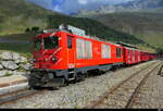 MGB - HGm 4/4 61 im Areal der DFB in Realp am 29.07.2026