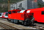 MGB - Tea 2/2  801 im MGB Bahnhof Brig am 29.07.2026