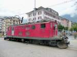 MGB / FO - Oldtimer Zahnradlok  HGe 4/4 33 im MGB Bahnhof von Brig am 01.09.2008