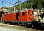 MGB exFO - HGe 4/4I 36 am 31.08.1997 in DISENTIS - Zahnrad-LOKOMOTIVE - Baujahr 1948 - SLM3975 - 911 KW - Gewicht 48,60t - LP 14,20m - zulssige Geschwindigkeit 55/30Z km/h  