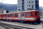 MGB exFO - BDeh 2/4 43 am 20.05.1993 in BRIG - Zahnrad-GEPCKTRIEBWAGEN - bernahme 25.10.1941 in Gschenen - SLM3767/BBC/SAAS - 427 KW - Gewicht 37,00t - LP 16,70m - zulssige Geschwindigkeit 55/Z30