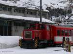 MGB 4972 Tm2/2 beim Rangieren in Andermatt.